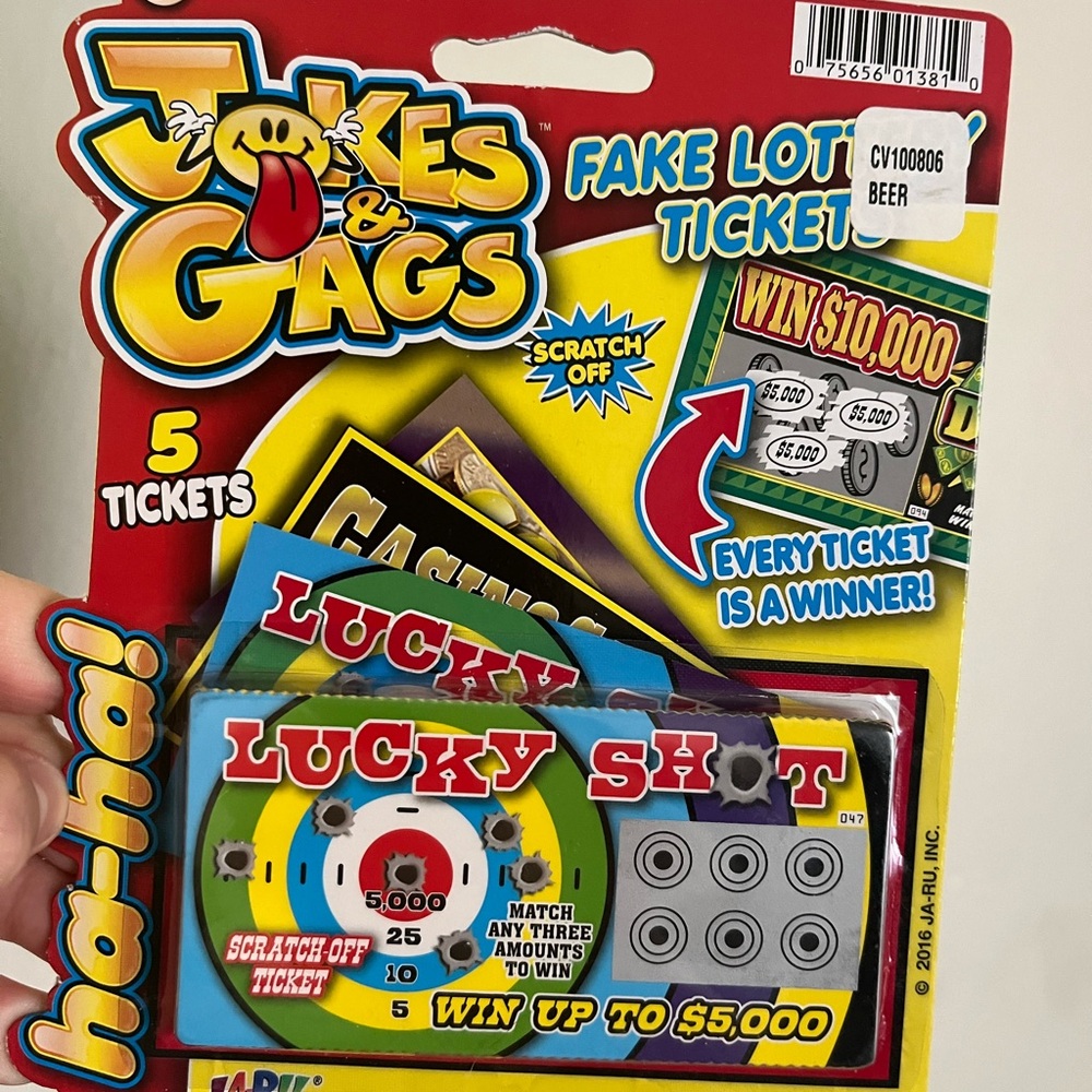 Jokes & Gags Fake Lottery Tickets